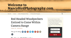 Desktop Screenshot of nancybirdphotography.com